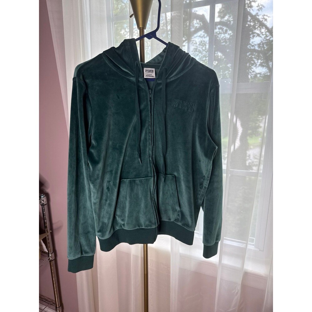 Victoria's Secret PINK Velour Zip Up Hoodie